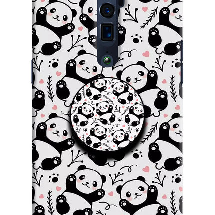 Cute Panda Oppo Reno 10x Zoom Pop Case by Casekaro