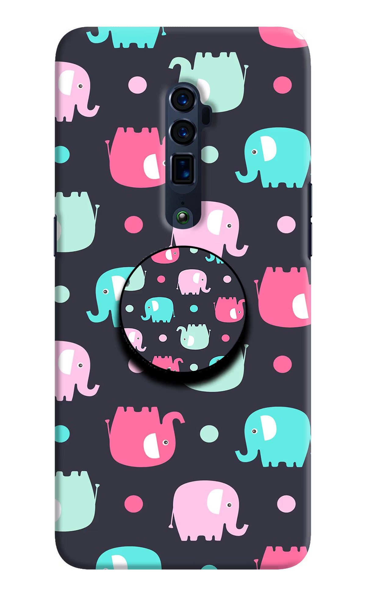 Baby Elephants Oppo Reno 10x Zoom Pop Case by Casekaro