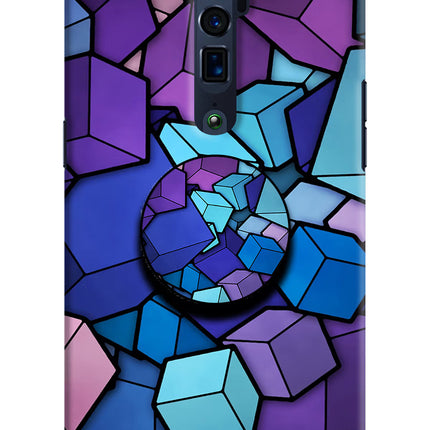 Cubic Abstract Oppo Reno 10x Zoom Pop Case by Casekaro