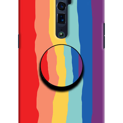 Rainbow Oppo Reno 10x Zoom Pop Case by Casekaro