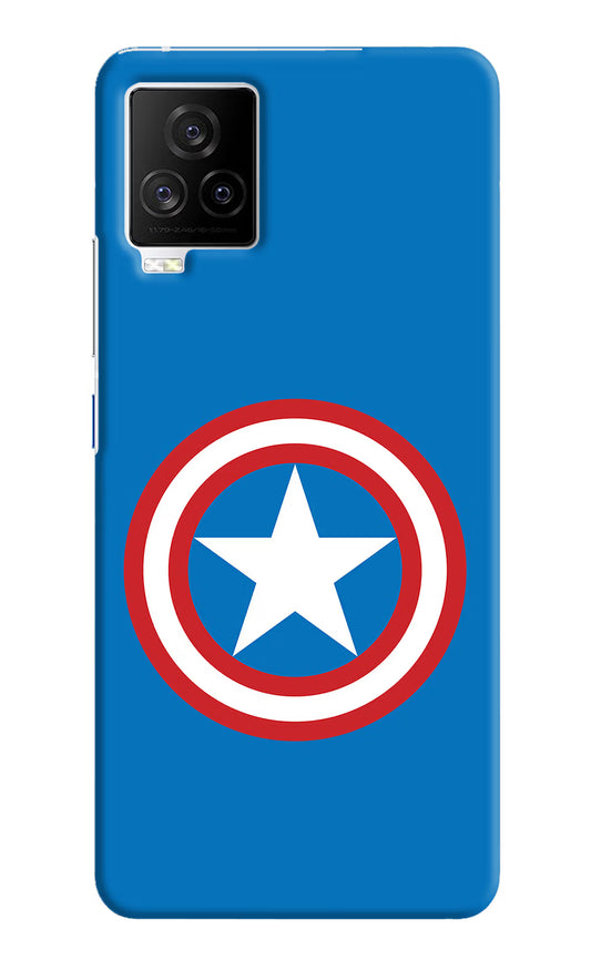 Captain America Logo iQOO 7 Legend 5G Hard Case Back Cover by Casekaro