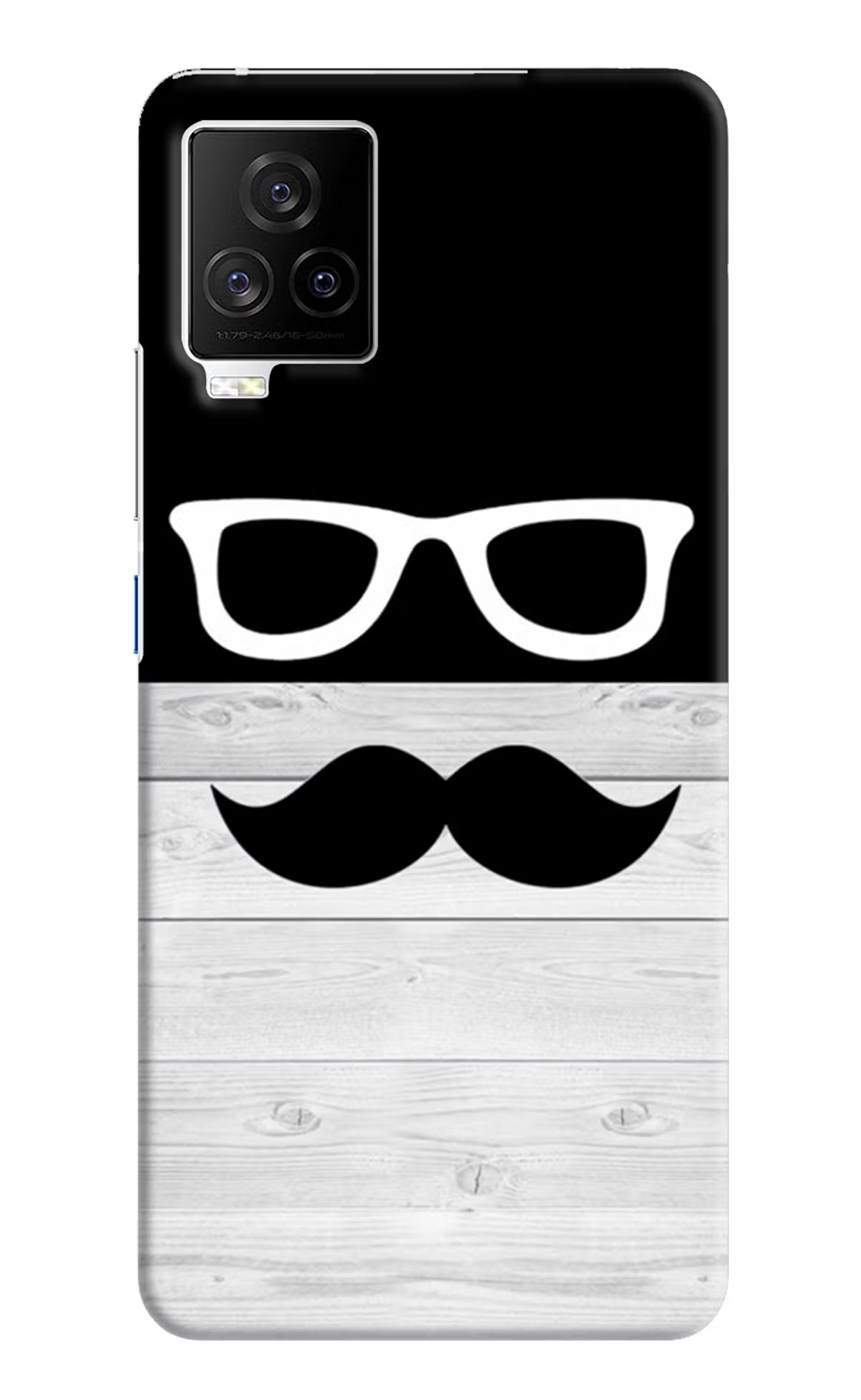 Mustache iQOO 7 Legend 5G Hard Case Back Cover by Casekaro