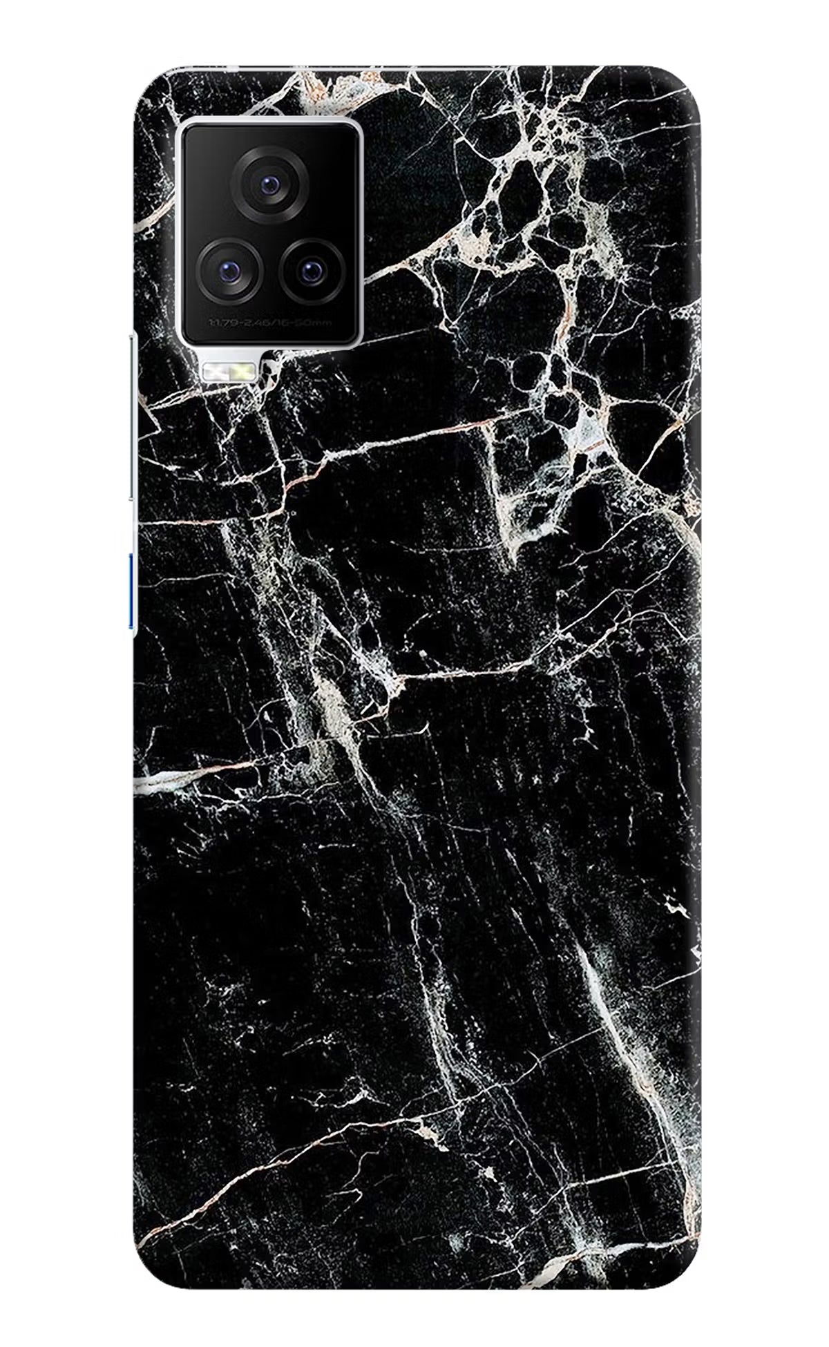 Black Marble Texture iQOO 7 Legend 5G Hard Case Back Cover by Casekaro