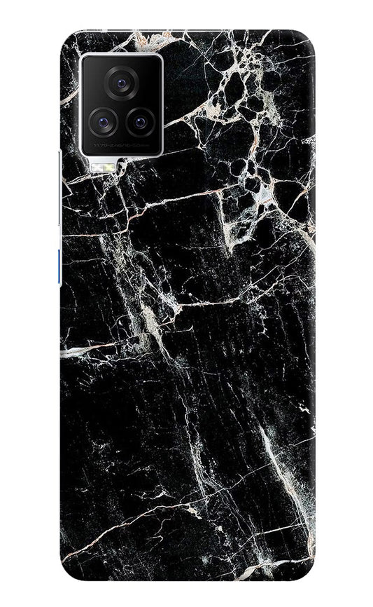 Black Marble Texture iQOO 7 Legend 5G Hard Case Back Cover by Casekaro