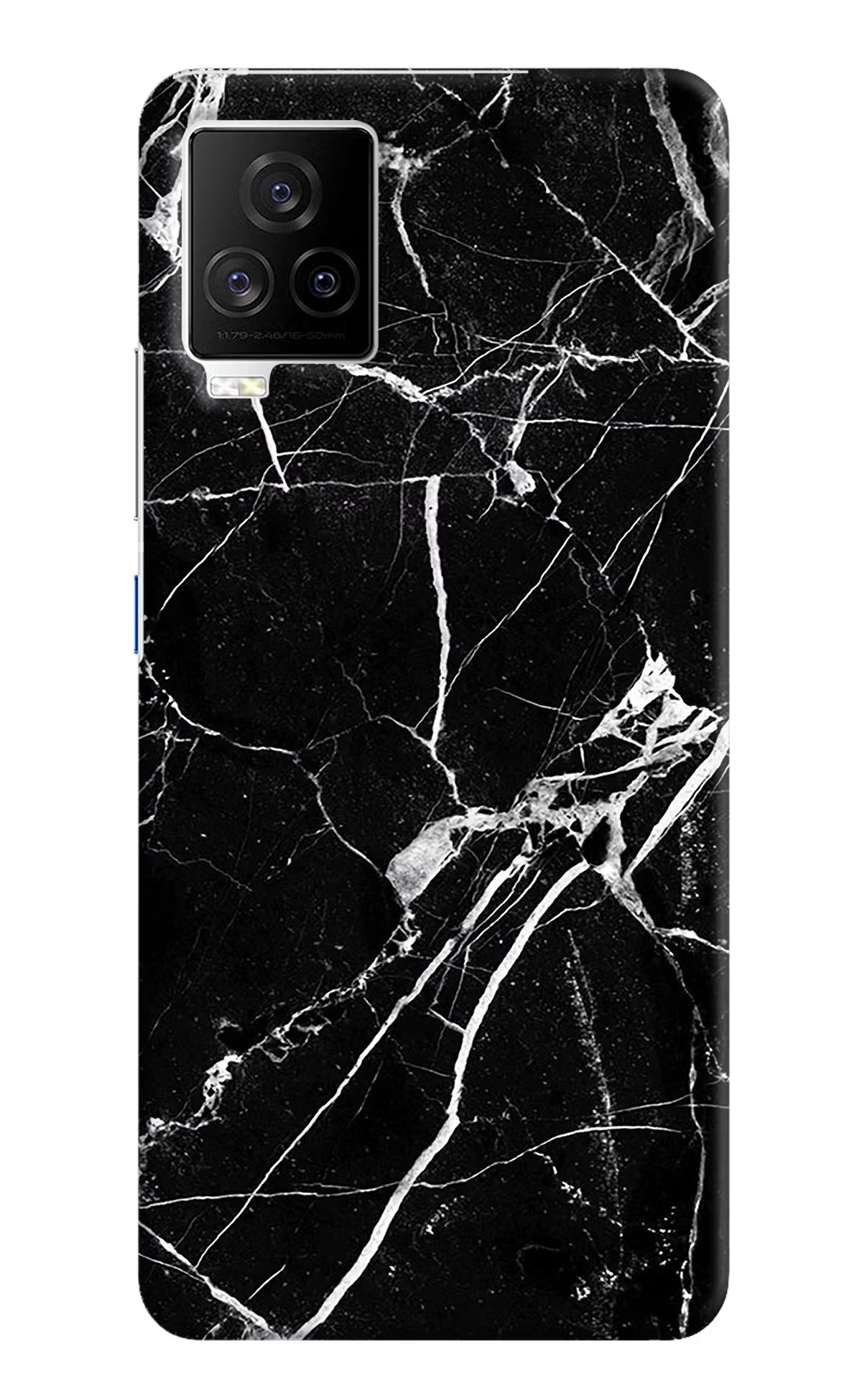 Black Marble Pattern iQOO 7 Legend 5G Hard Case Back Cover by Casekaro