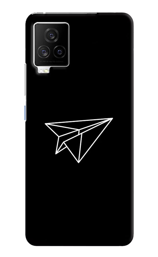 Paper Plane White iQOO 7 Legend 5G Hard Case Back Cover by Casekaro