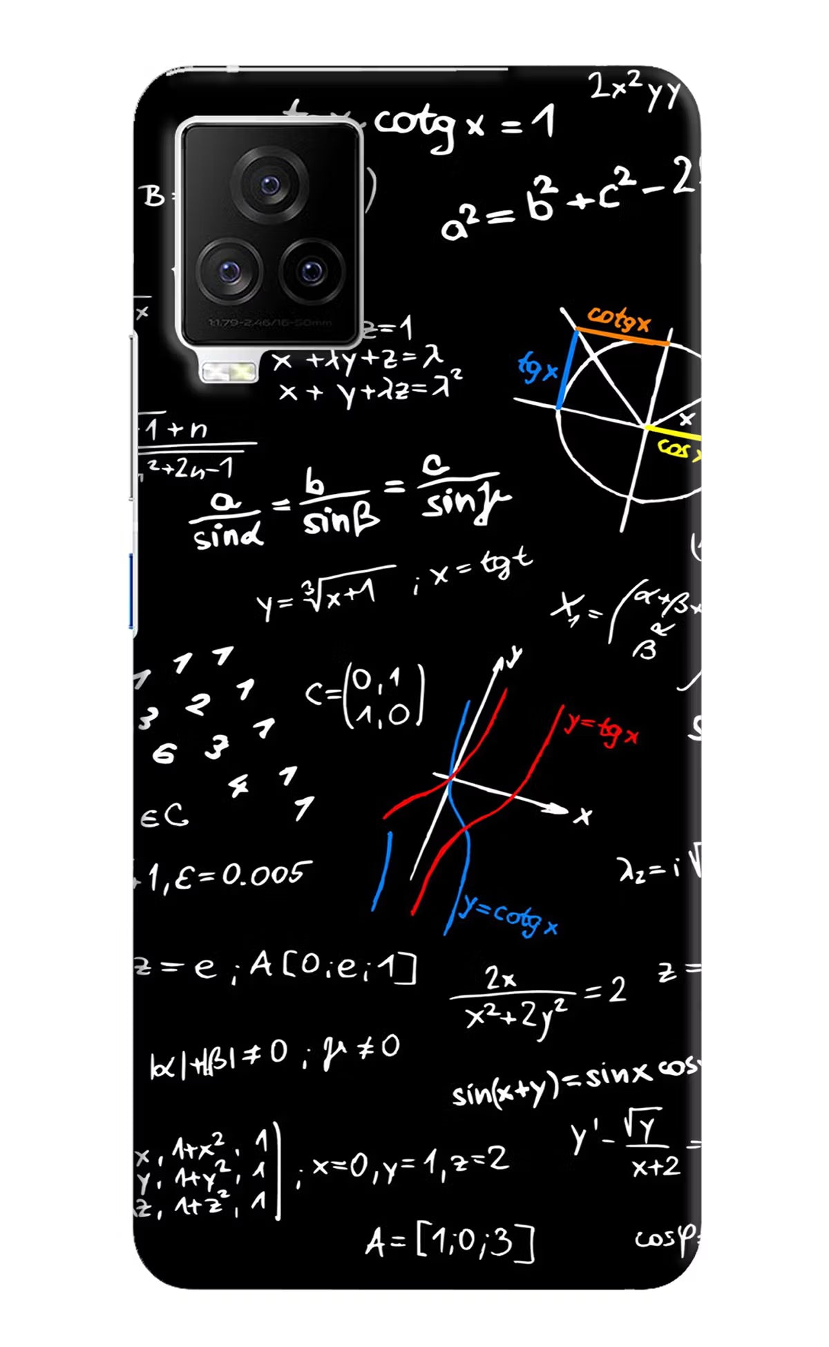 Mathematics Formula iQOO 7 Legend 5G Hard Case Back Cover by Casekaro