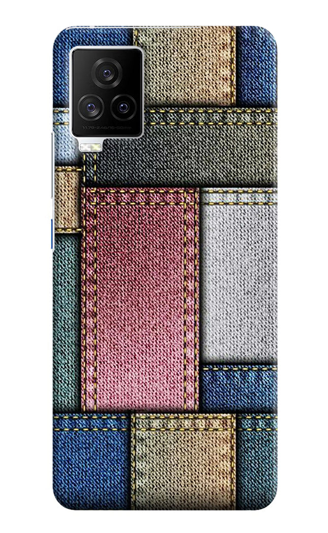 Multicolor Jeans iQOO 7 Legend 5G Hard Case Back Cover by Casekaro
