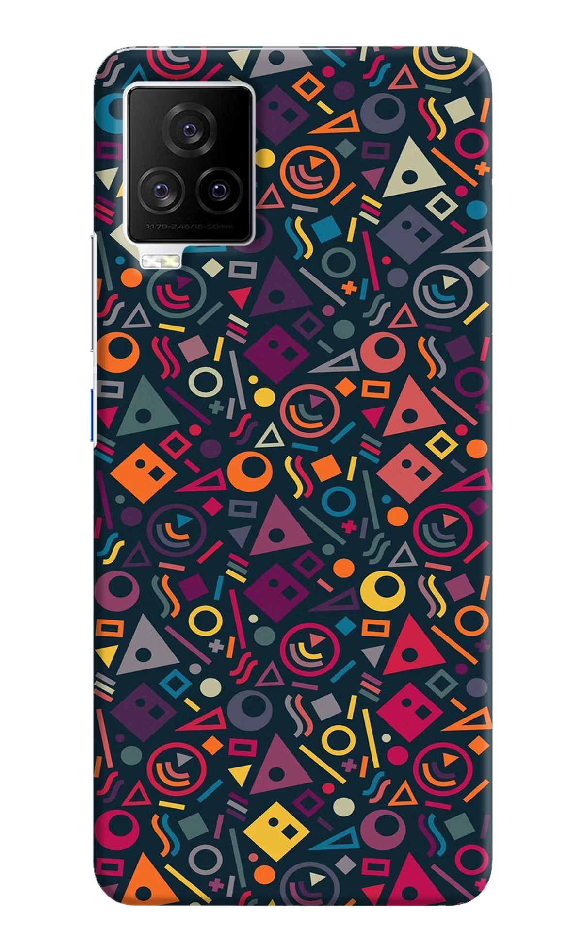 Geometric Abstract iQOO 7 Legend 5G Hard Case Back Cover by Casekaro