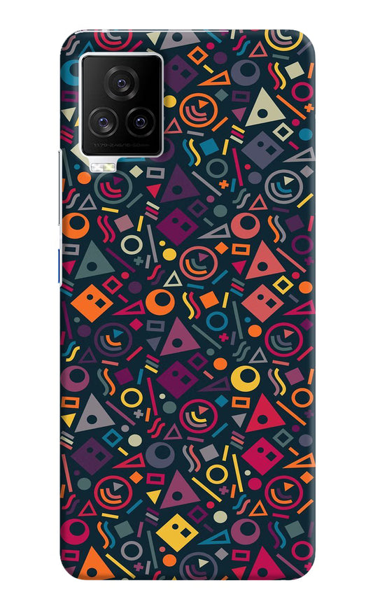 Geometric Abstract iQOO 7 Legend 5G Hard Case Back Cover by Casekaro