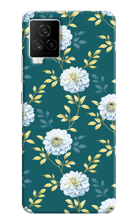 Flowers iQOO 7 Legend 5G Hard Case Back Cover by Casekaro