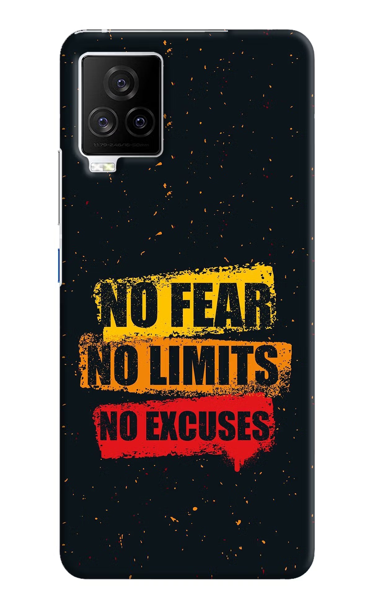 No Fear No Limits No Excuse iQOO 7 Legend 5G Hard Case Back Cover by Casekaro