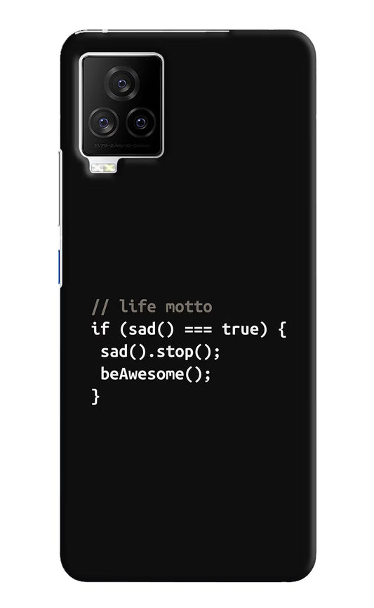 Life Motto Code iQOO 7 Legend 5G Hard Case Back Cover by Casekaro