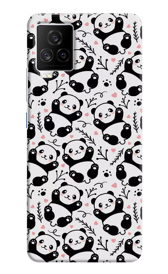 Cute Panda iQOO 7 Legend 5G Hard Case Back Cover by Casekaro