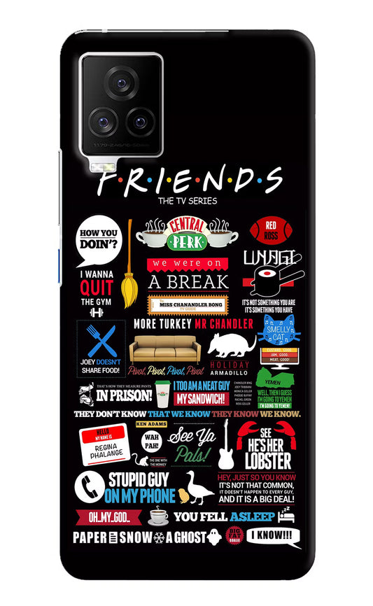 FRIENDS iQOO 7 Legend 5G Hard Case Back Cover by Casekaro