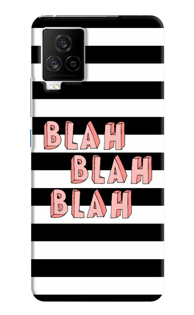 Blah Blah Blah iQOO 7 Legend 5G Hard Case Back Cover by Casekaro