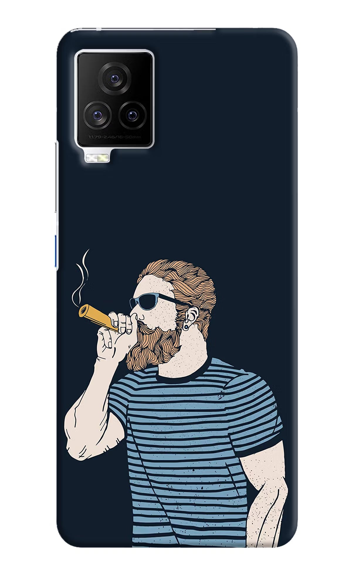Smoking iQOO 7 Legend 5G Hard Case Back Cover by Casekaro