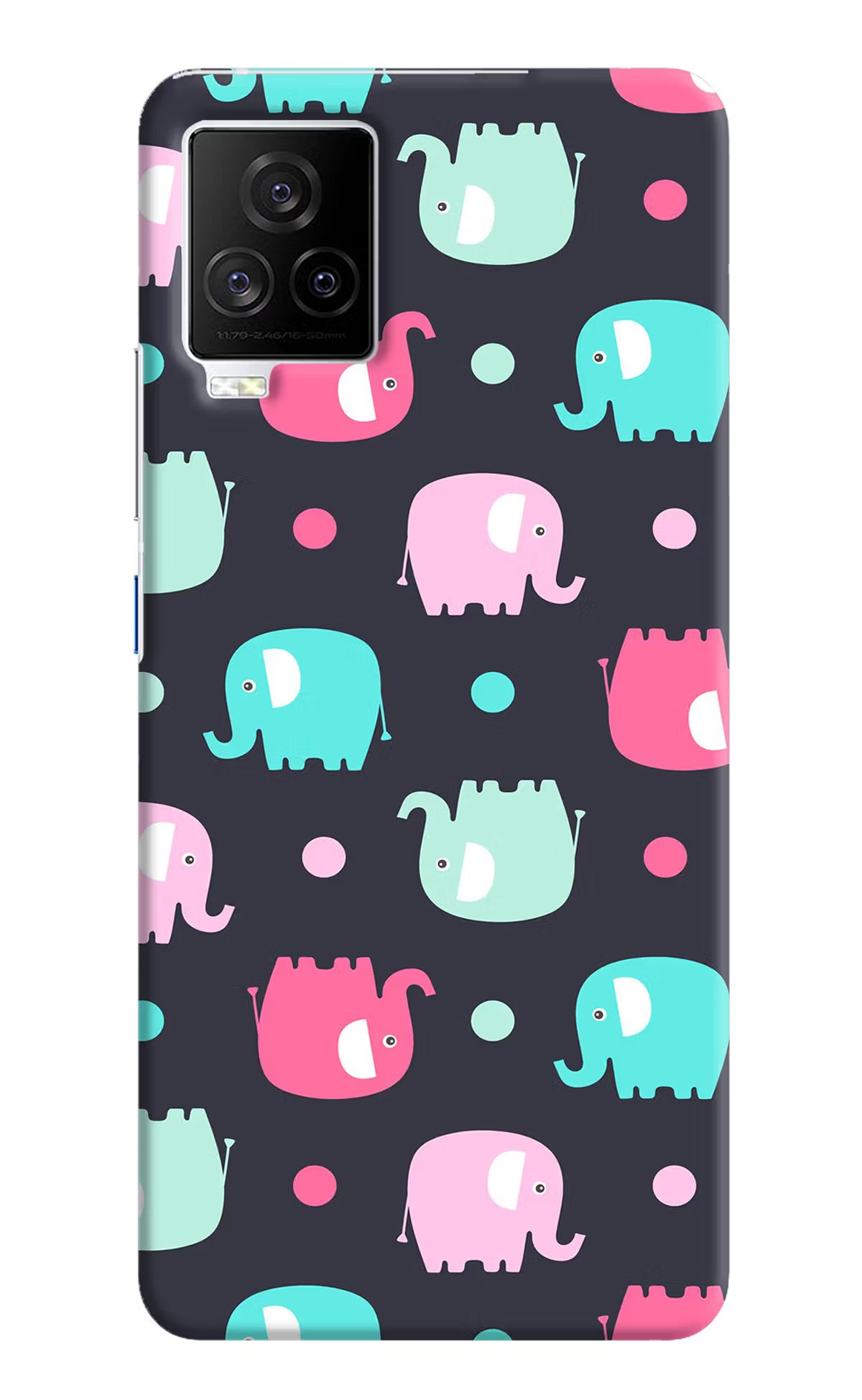 Elephants iQOO 7 Legend 5G Hard Case Back Cover by Casekaro