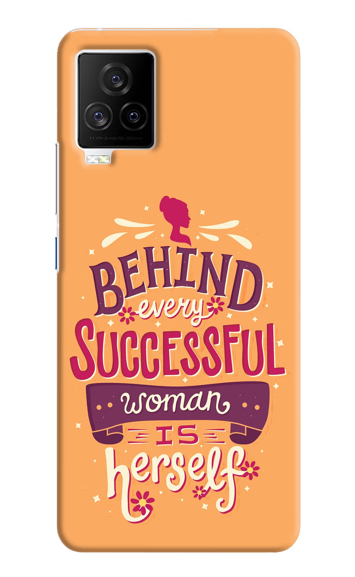 Behind Every Successful Woman There Is Herself iQOO 7 Legend 5G Hard Case Back Cover by Casekaro
