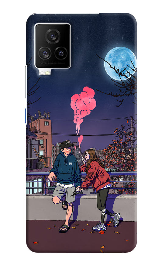 Chilling Couple iQOO 7 Legend 5G Hard Case Back Cover by Casekaro