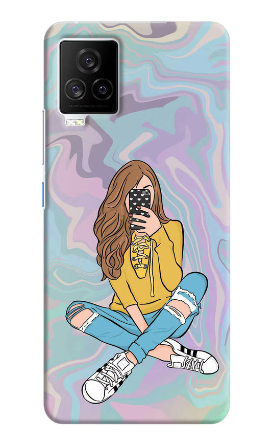 Selfie Girl iQOO 7 Legend 5G Hard Case Back Cover by Casekaro