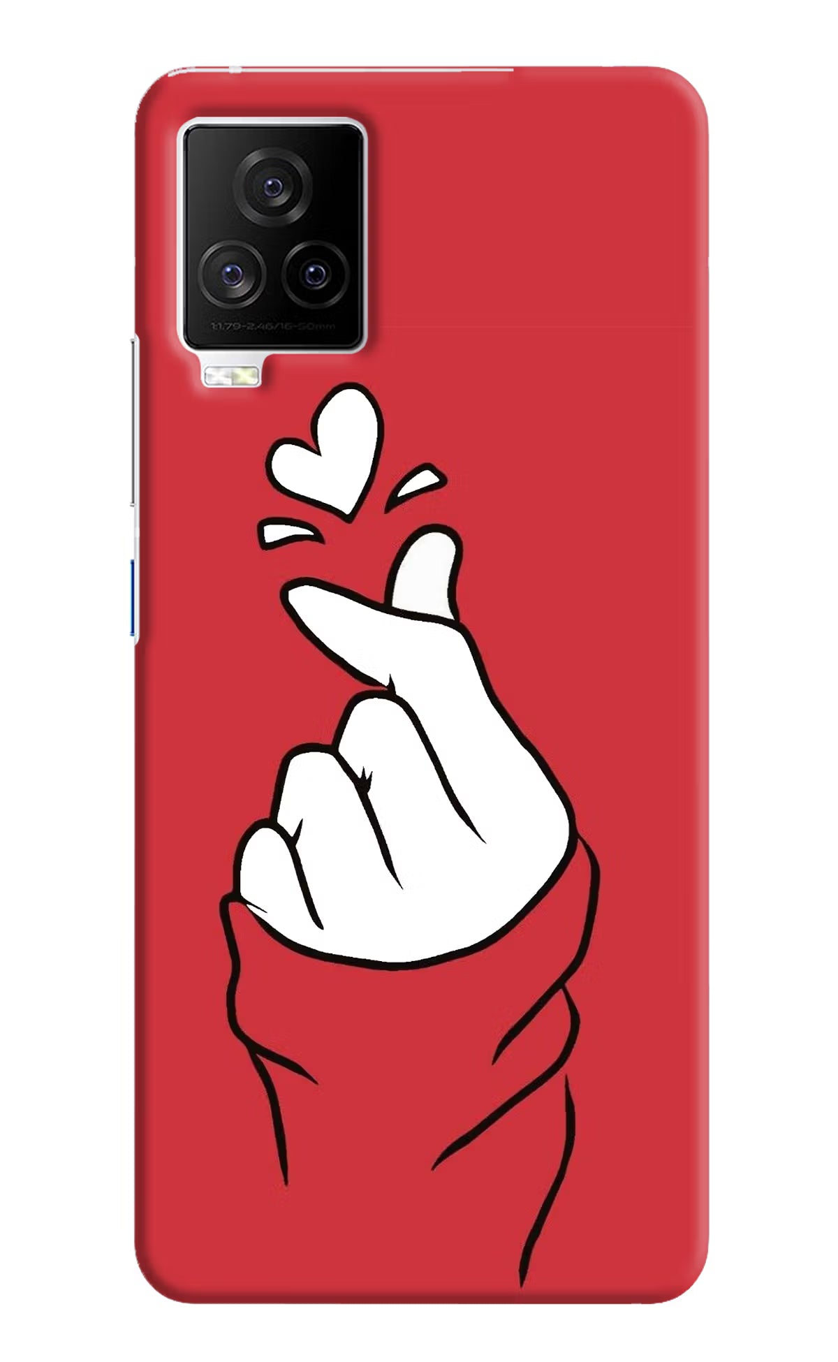 Korean Love Sign iQOO 7 Legend 5G Hard Case Back Cover by Casekaro