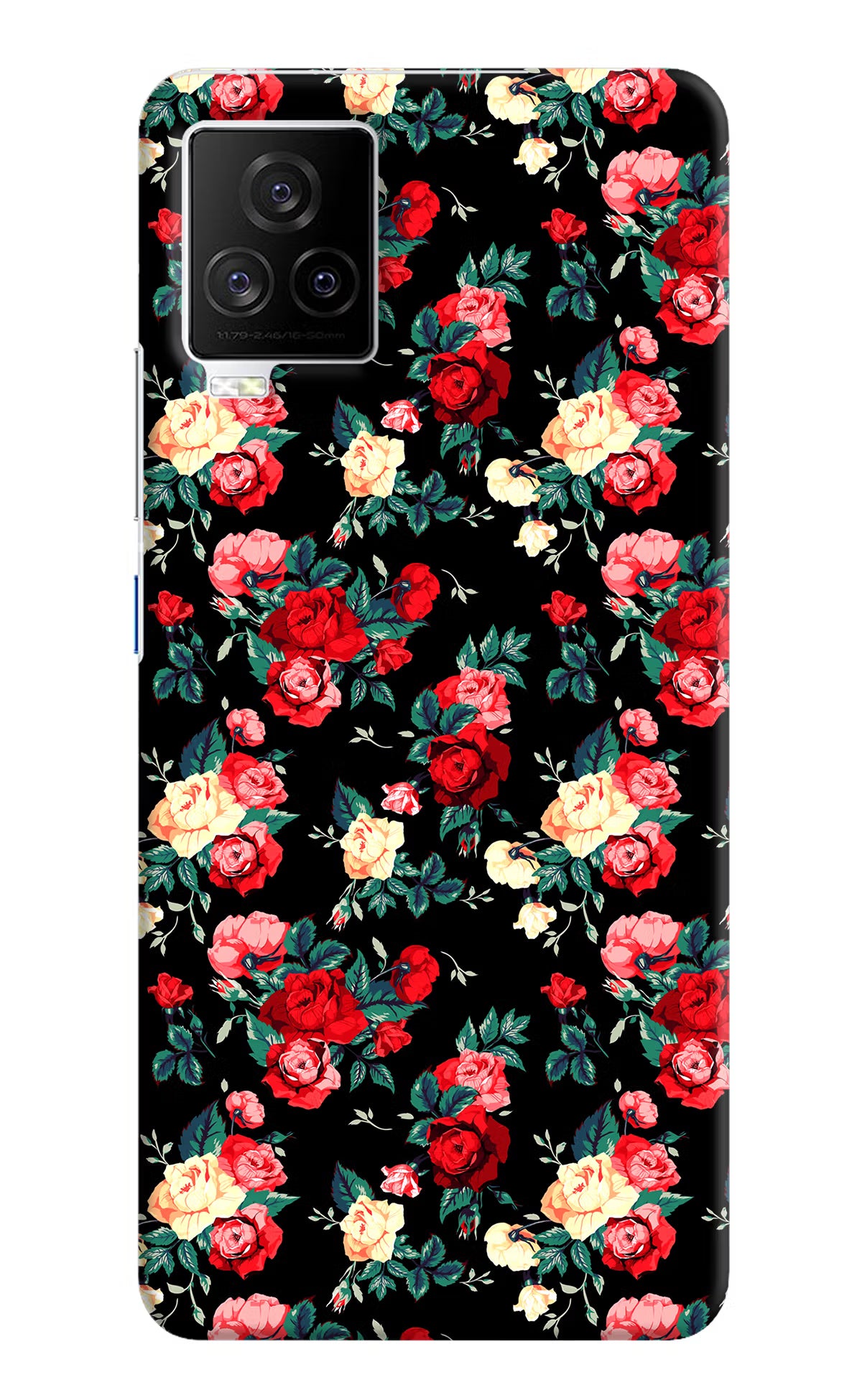 Rose Pattern iQOO 7 Legend 5G Hard Case Back Cover by Casekaro