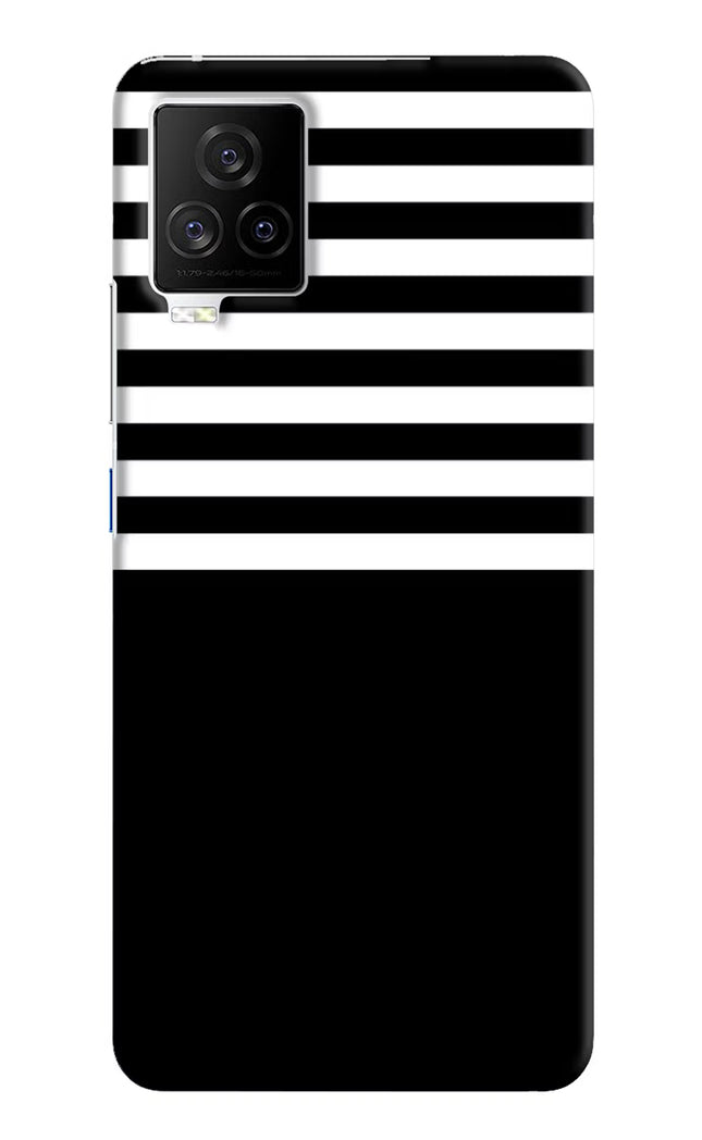 Black and White Print iQOO 7 Legend 5G Hard Case Back Cover by Casekaro