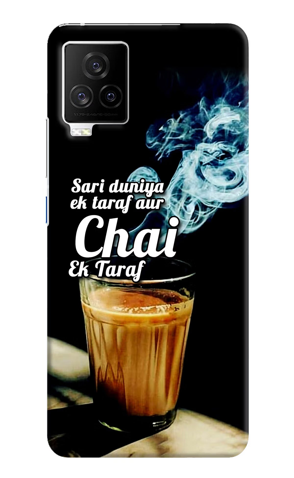 Chai Ek Taraf Quote iQOO 7 Legend 5G Hard Case Back Cover by Casekaro