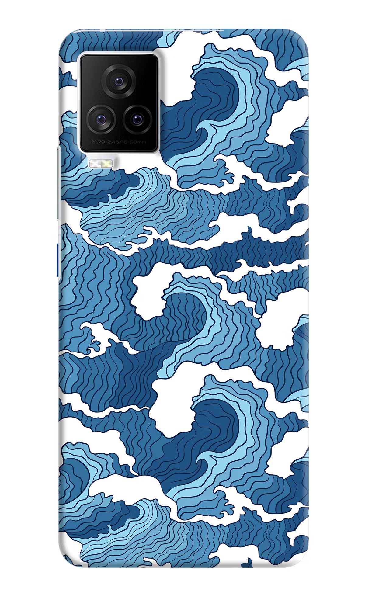 Blue Waves iQOO 7 Legend 5G Hard Case Back Cover by Casekaro