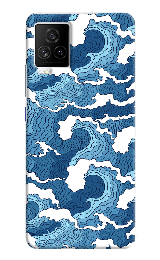 Blue Waves iQOO 7 Legend 5G Hard Case Back Cover by Casekaro