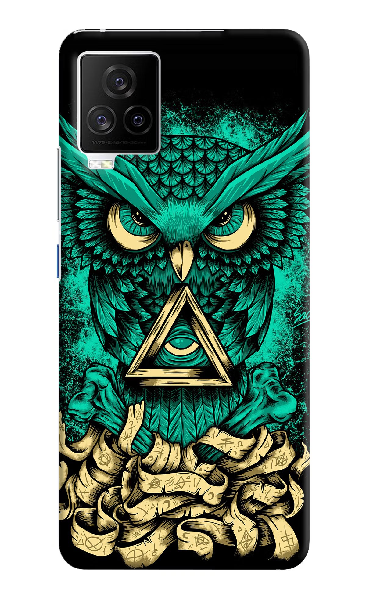 Green Owl iQOO 7 Legend 5G Hard Case Back Cover by Casekaro