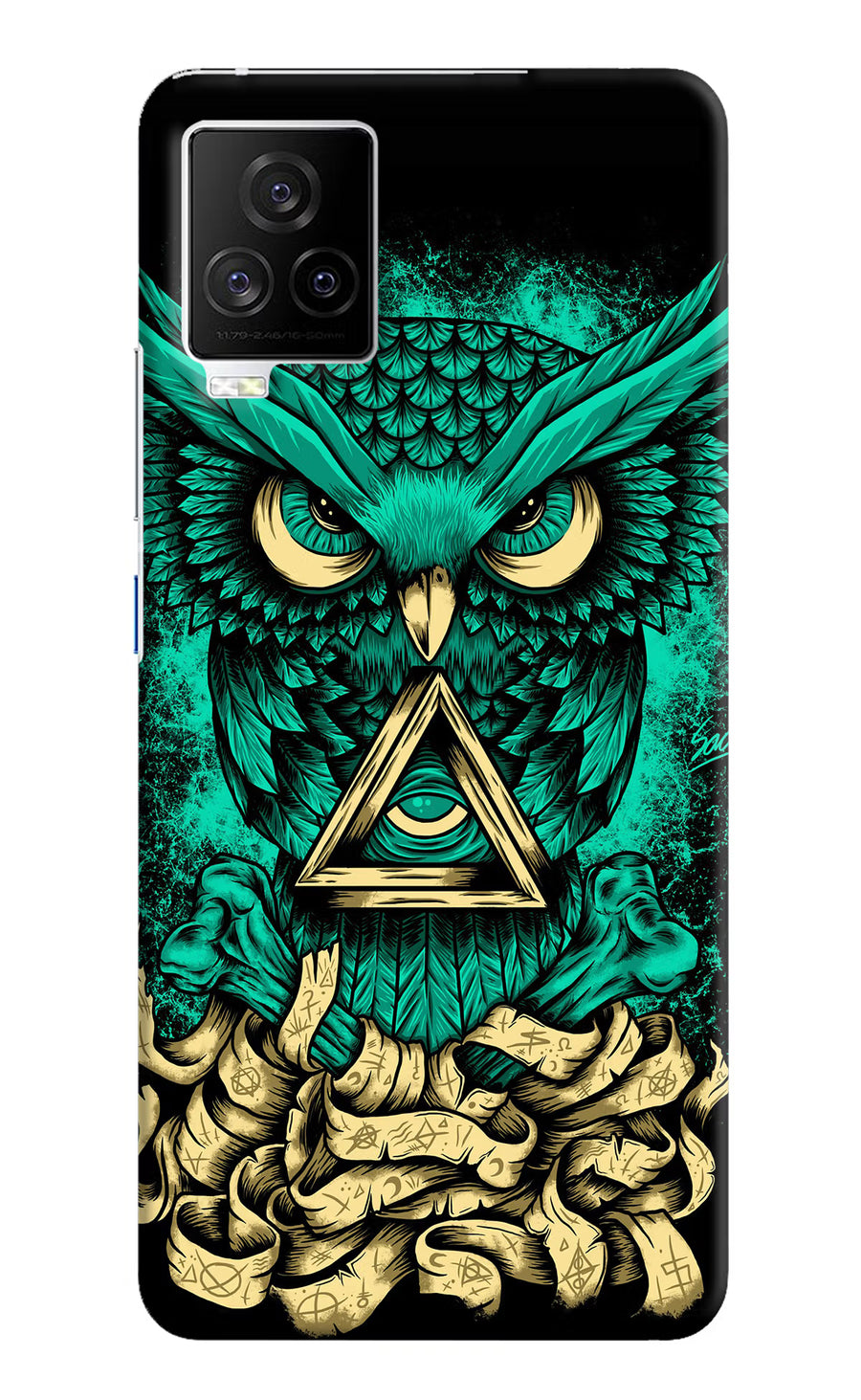 Green Owl iQOO 7 Legend 5G Back Cover, Hard case