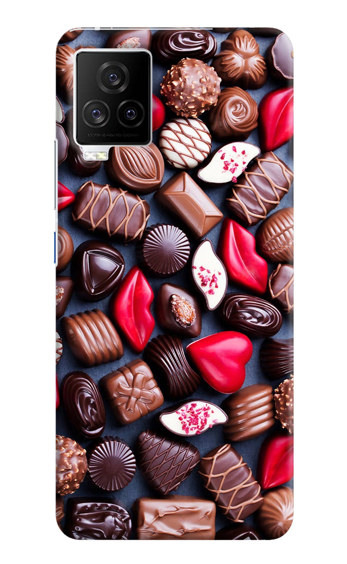 Chocolates iQOO 7 Legend 5G Hard Case Back Cover by Casekaro