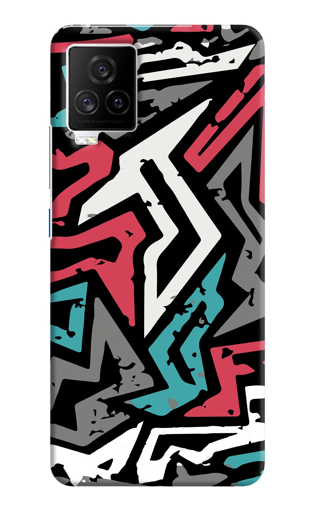 Geometric Graffiti iQOO 7 Legend 5G Hard Case Back Cover by Casekaro