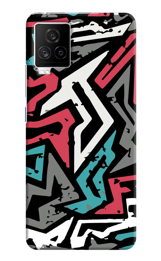Geometric Graffiti iQOO 7 Legend 5G Hard Case Back Cover by Casekaro