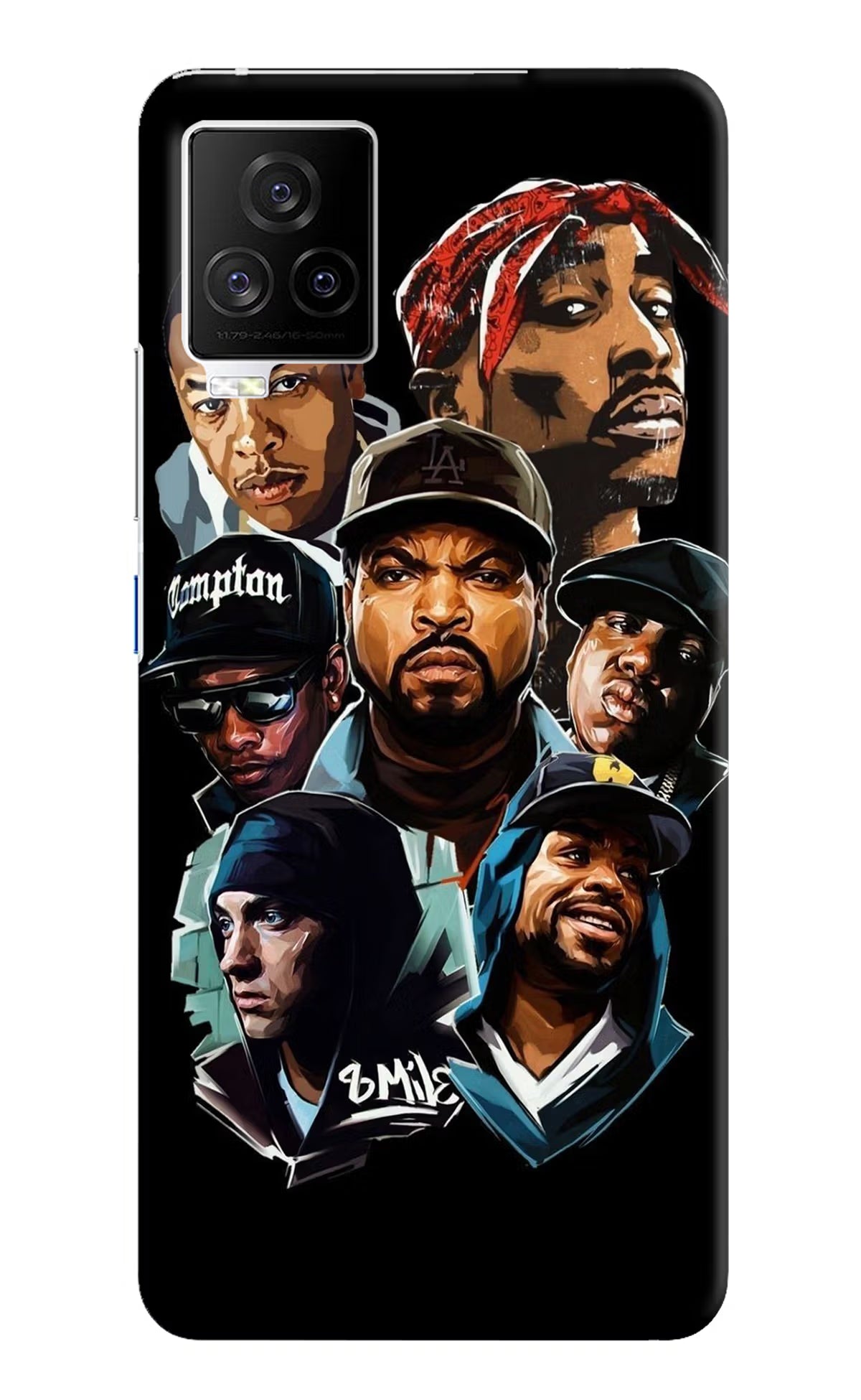 Rappers iQOO 7 Legend 5G Hard Case Back Cover by Casekaro