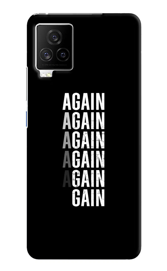 Again Again Gain iQOO 7 Legend 5G Hard Case Back Cover by Casekaro