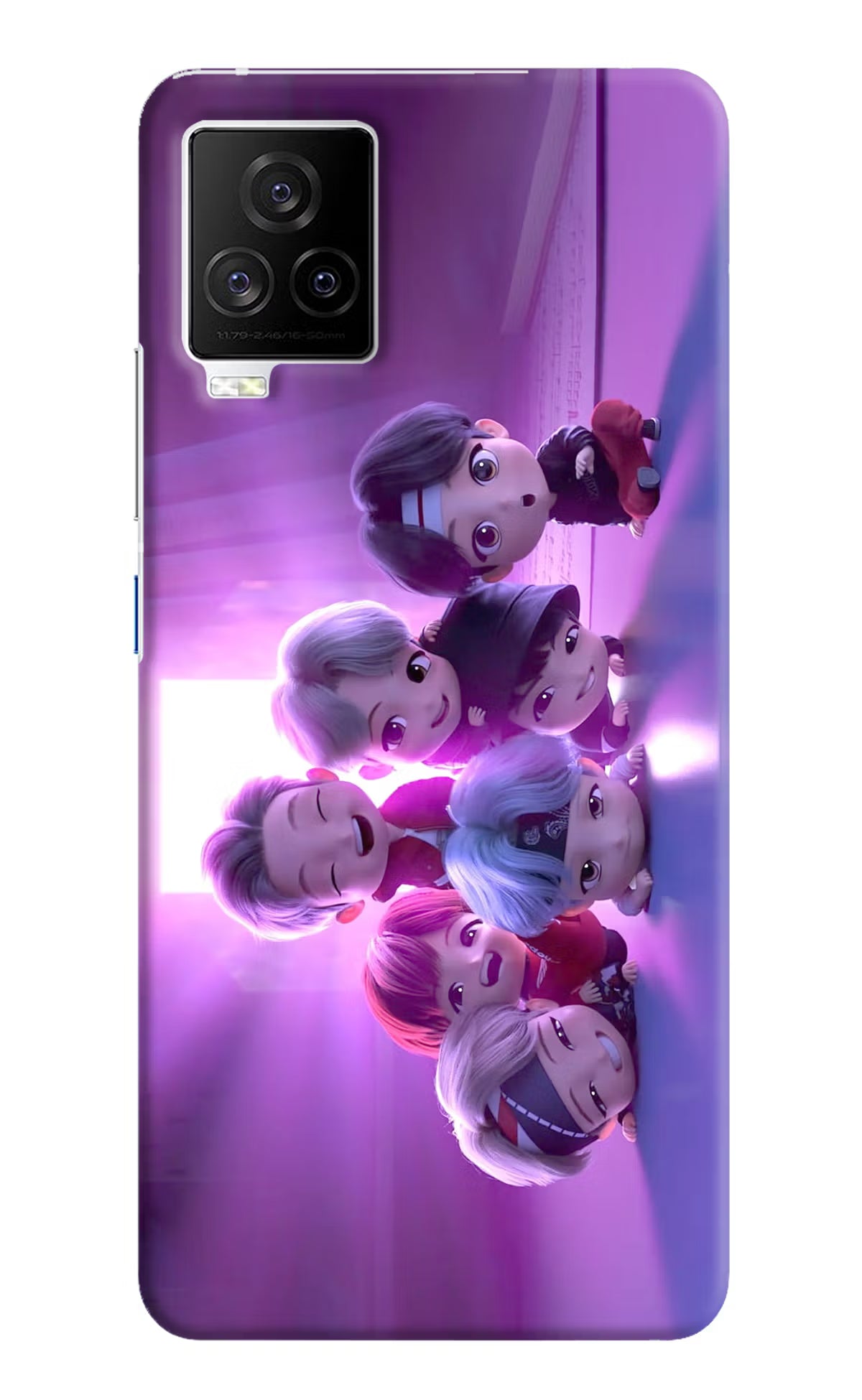 BTS Chibi iQOO 7 Legend 5G Hard Case Back Cover by Casekaro