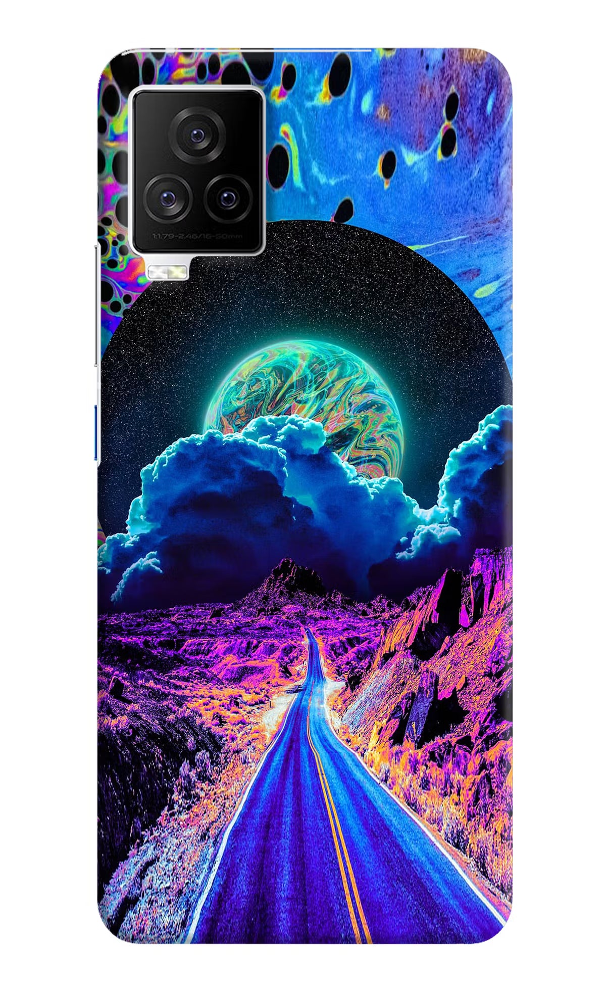Psychedelic Painting iQOO 7 Legend 5G Hard Case Back Cover by Casekaro
