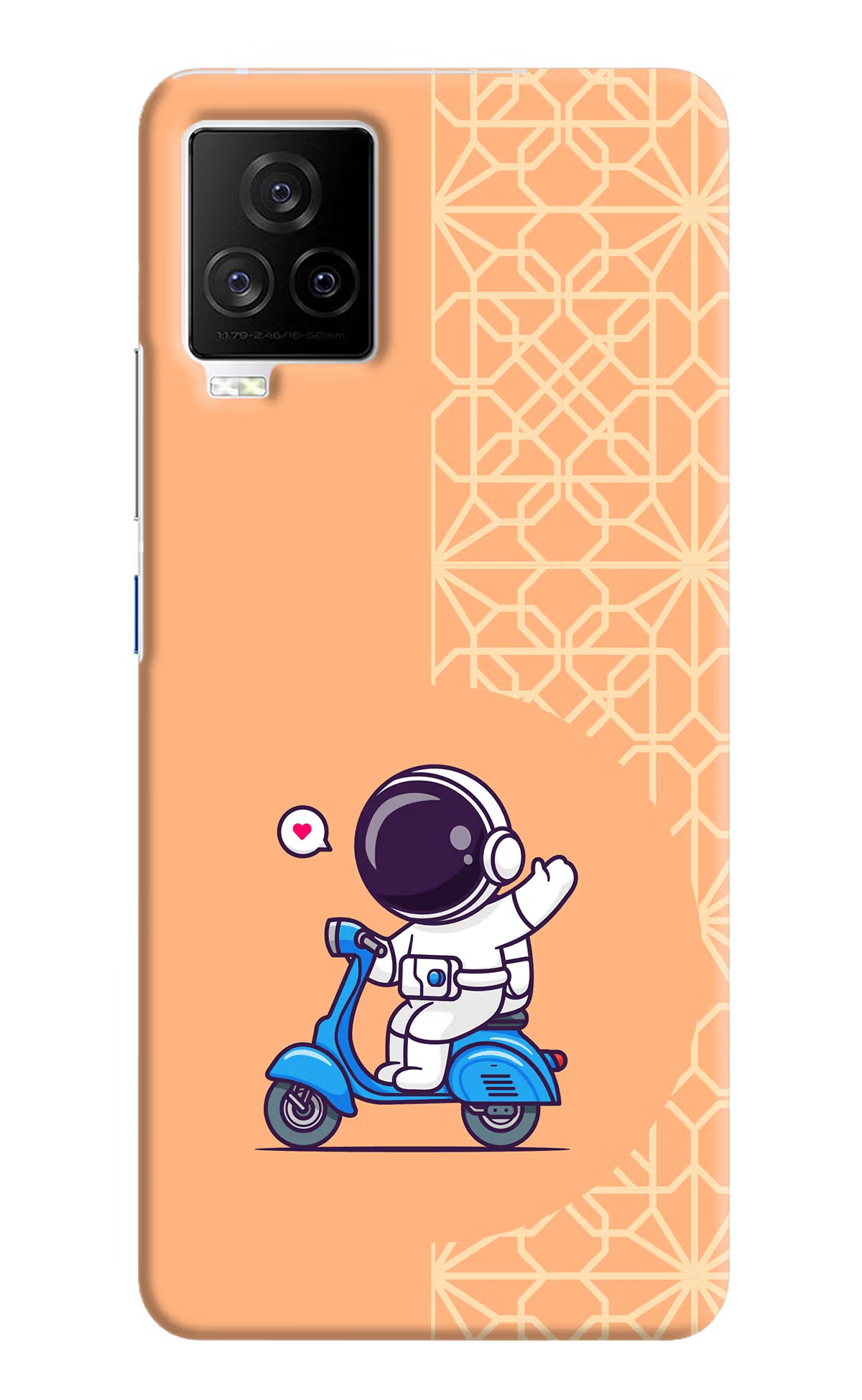 Cute Astronaut Riding iQOO 7 Legend 5G Hard Case Back Cover by Casekaro