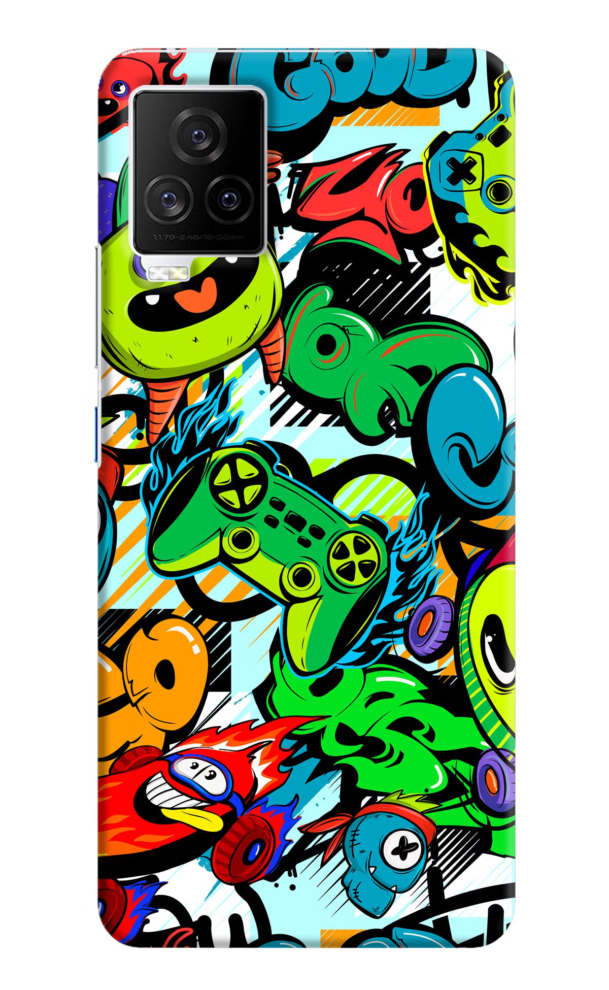 Game Doodle iQOO 7 Legend 5G Hard Case Back Cover by Casekaro