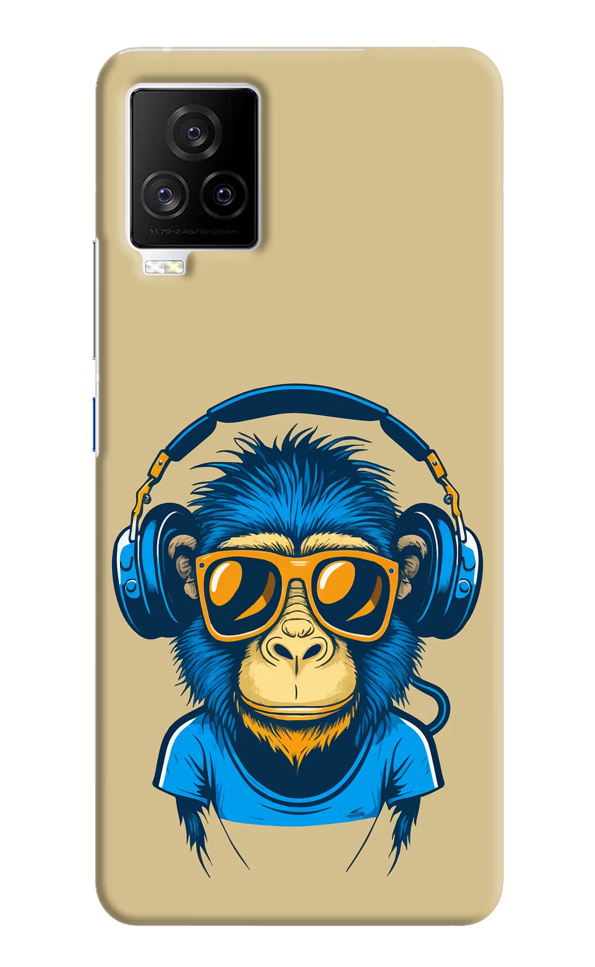 Monkey Headphone iQOO 7 Legend 5G Hard Case Back Cover by Casekaro
