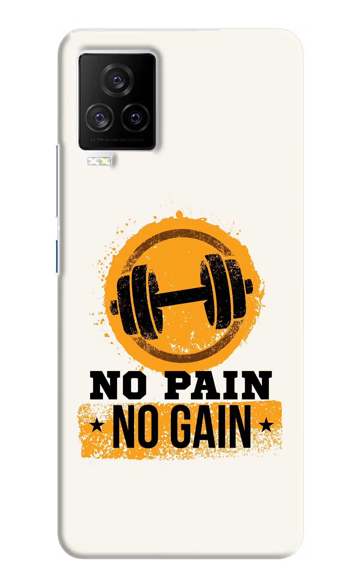 No Pain No Gain iQOO 7 Legend 5G Hard Case Back Cover by Casekaro