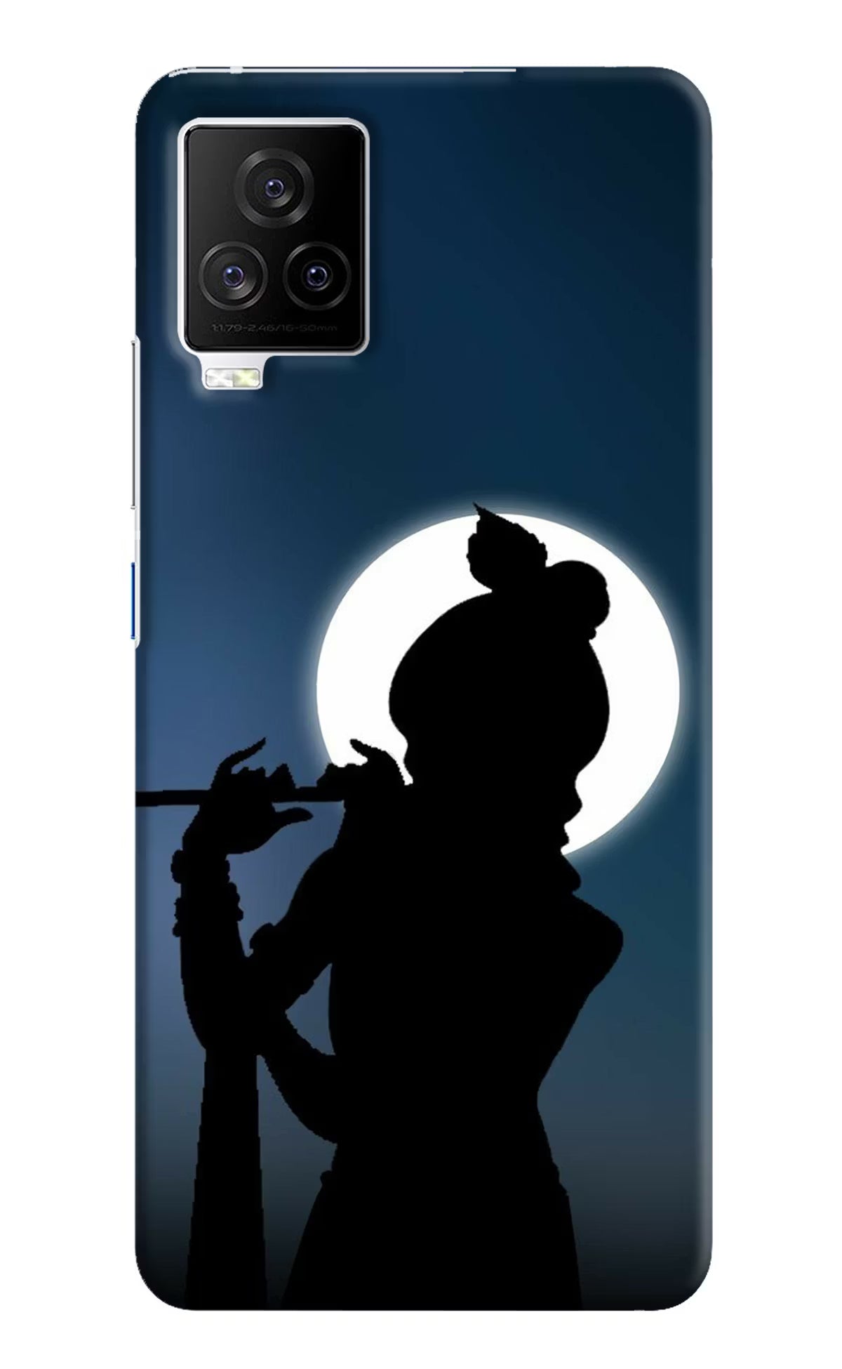 Shri Krishna Silhouette iQOO 7 Legend 5G Hard Case Back Cover by Casekaro