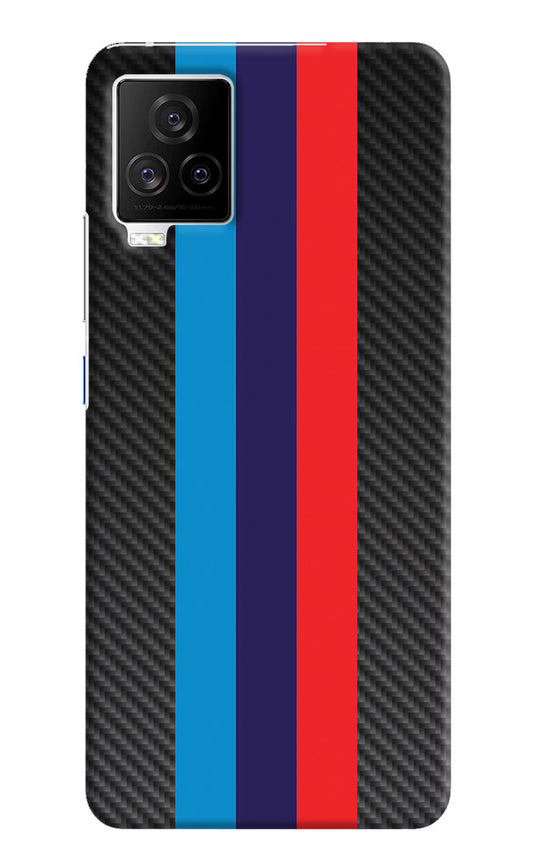 BMW Stripes Pattern iQOO 7 Legend 5G Hard Case Back Cover by Casekaro