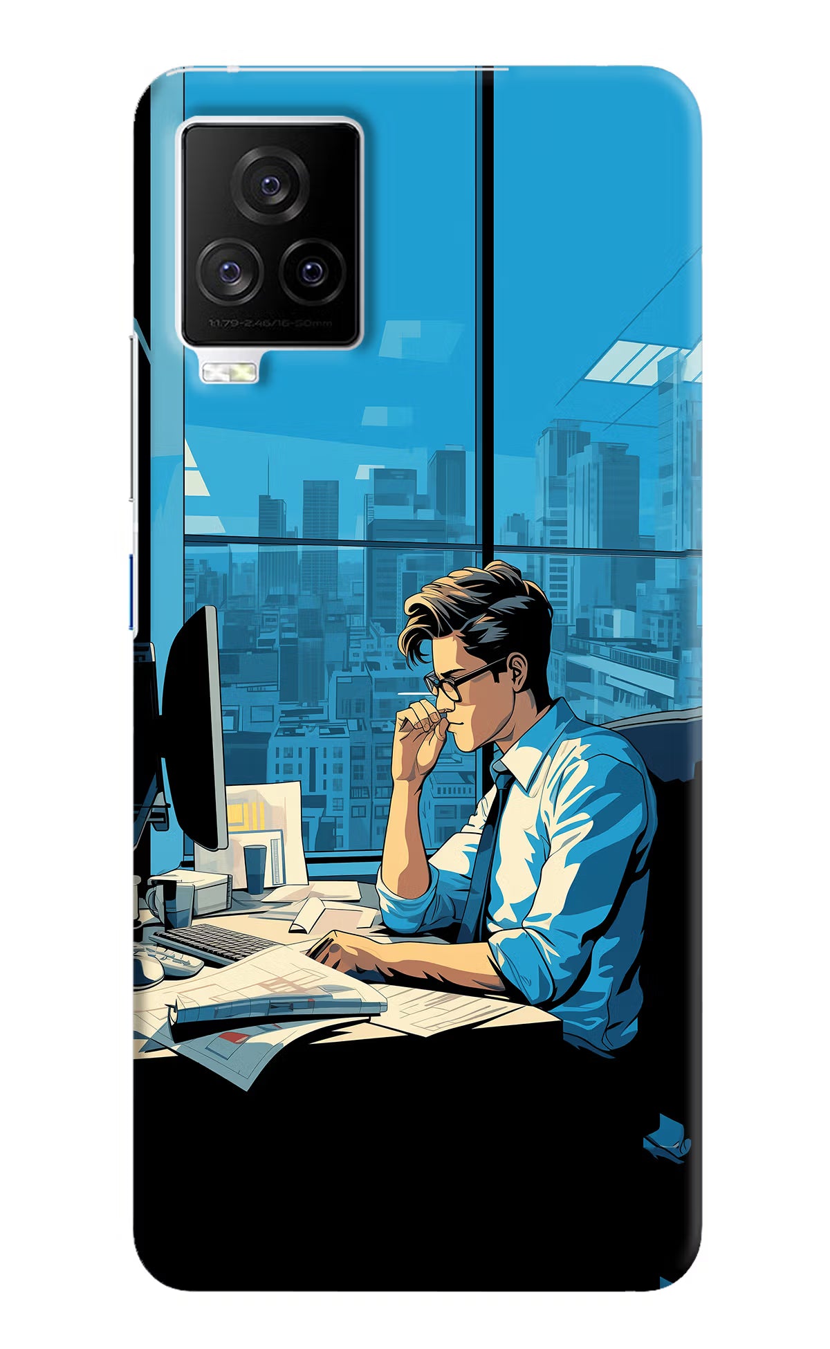 Focused Hustler (AI Generated) iQOO 7 Legend 5G Hard Case Back Cover by Casekaro