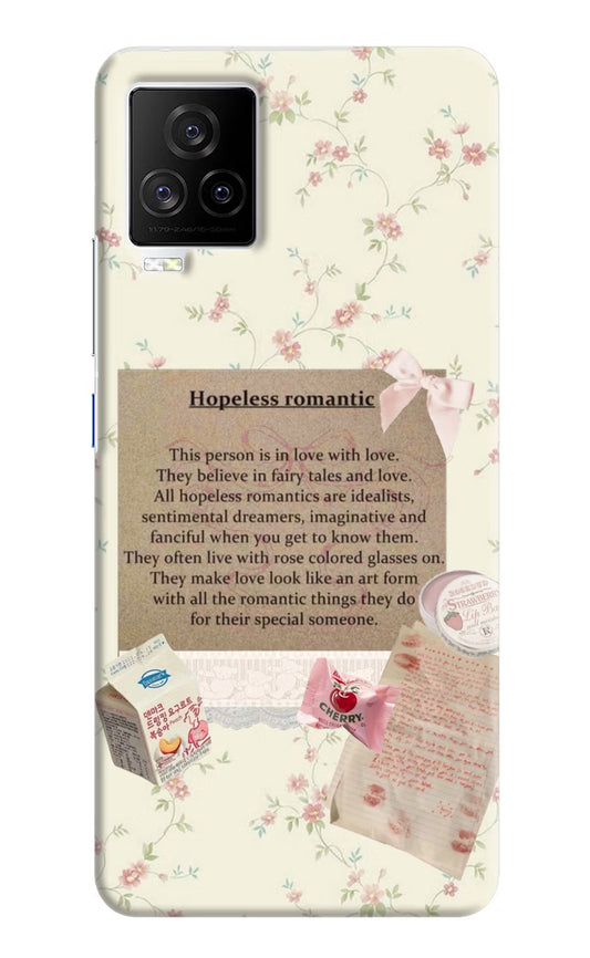 Hopeless Romantic iQOO 7 Legend 5G Hard Case Back Cover by Casekaro