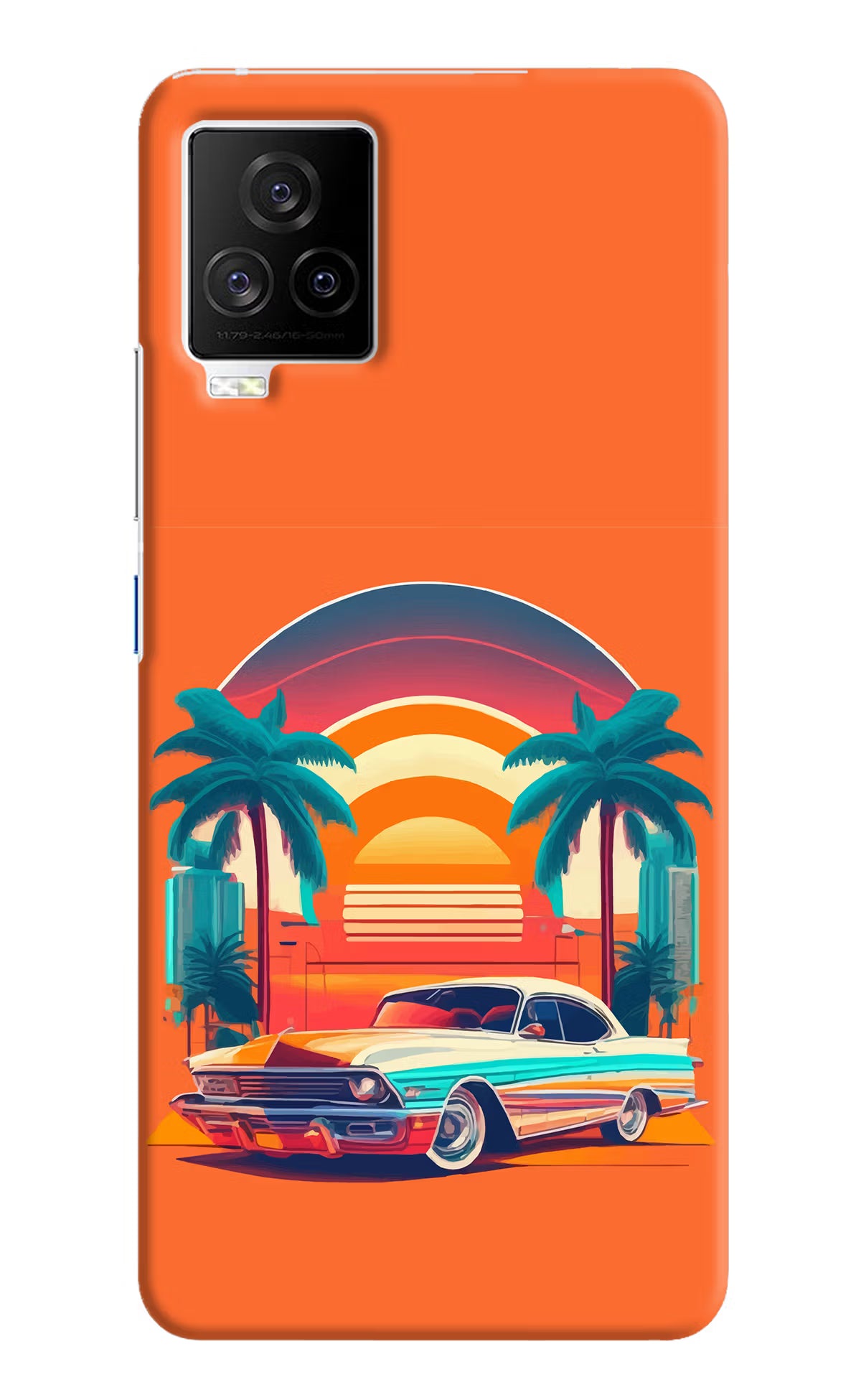 Palm Drive 80s iQOO 7 Legend 5G Hard Case Back Cover by Casekaro