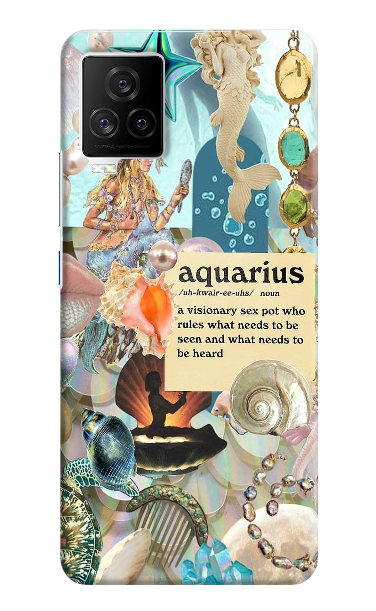 Aquarius Zodiac iQOO 7 Legend 5G Hard Case Back Cover by Casekaro